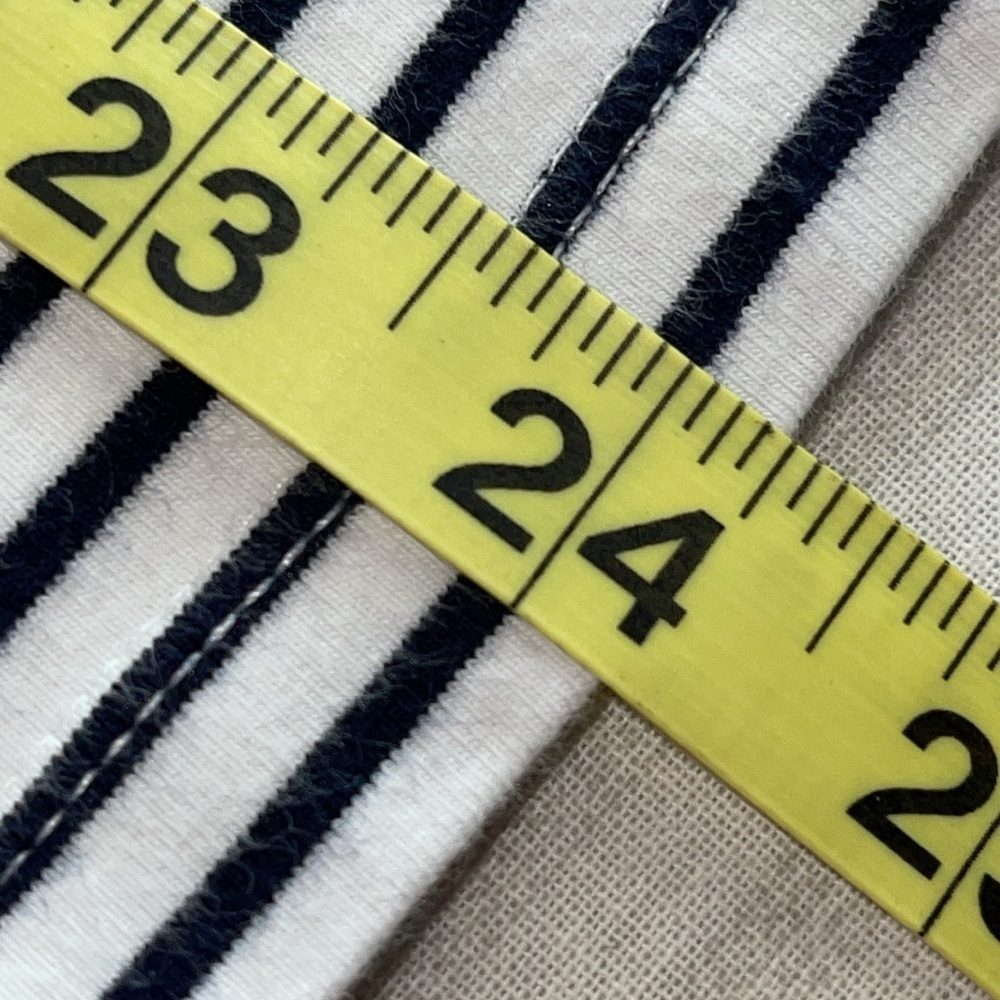 COPY - LAUREN RALPH LAUREN Blue Striped T Shirt Logo Chest Sz. L - Picture 15 of 16